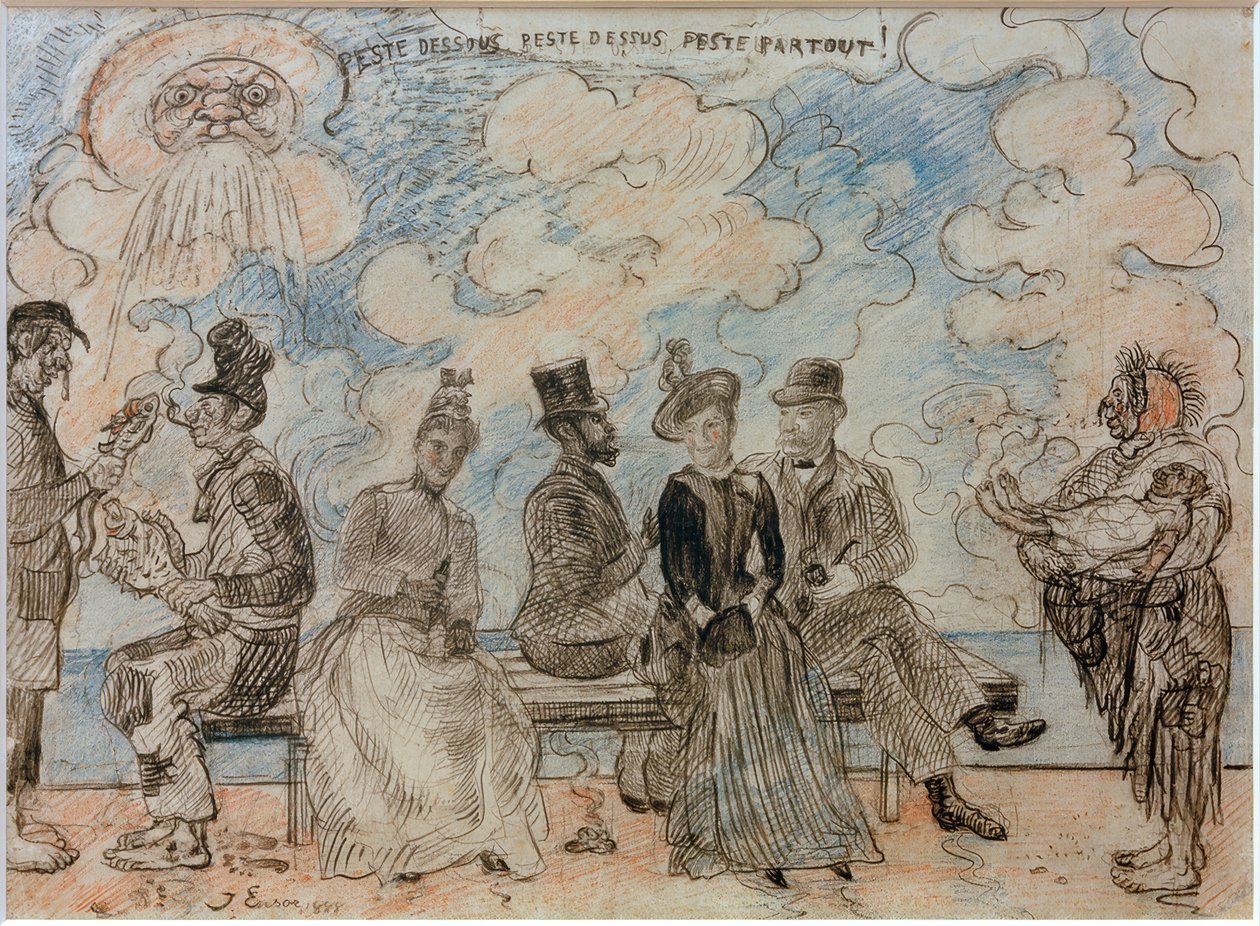 En bas la peste, en haut la peste, partout la peste - James Sidney Ensor