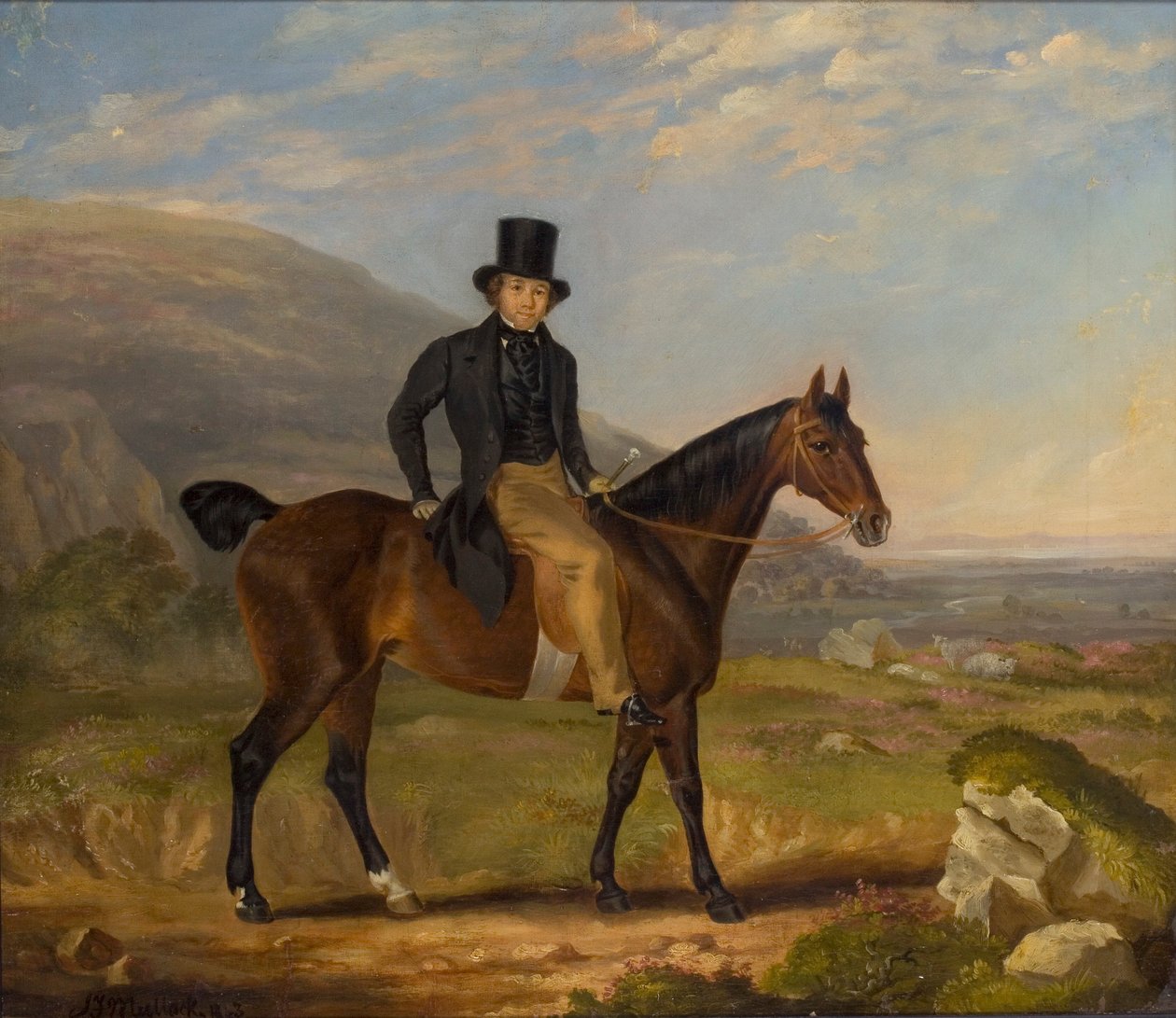 Gentleman à cheval, 1843 - James Flewitt Mullock