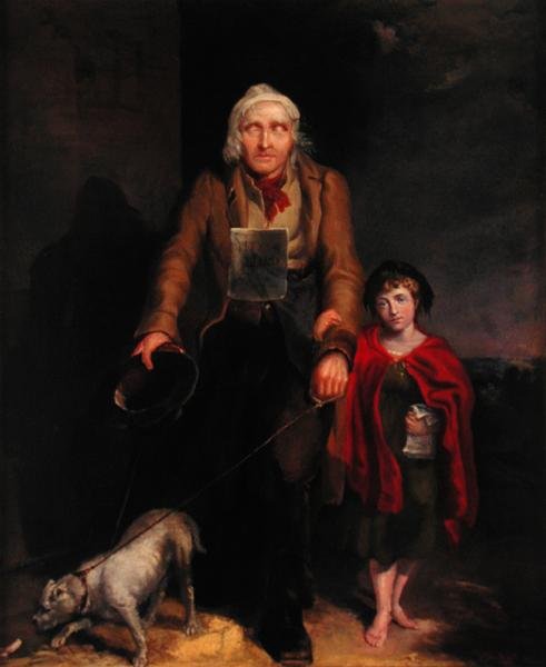 Le mendiant aveugle - James Flewitt Mullock