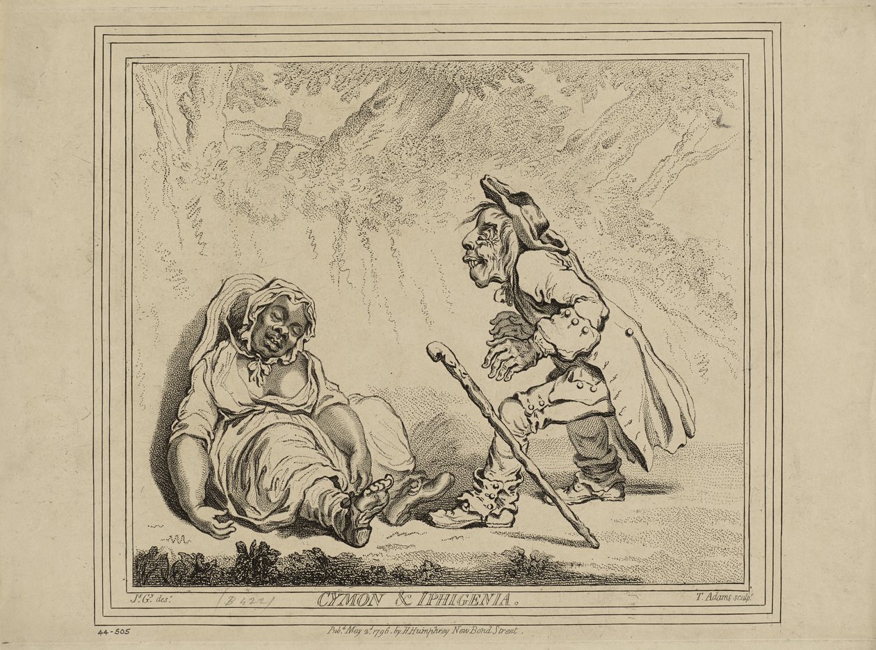 Cymon et Iphigénie, publié le 2 mai - James Gillray