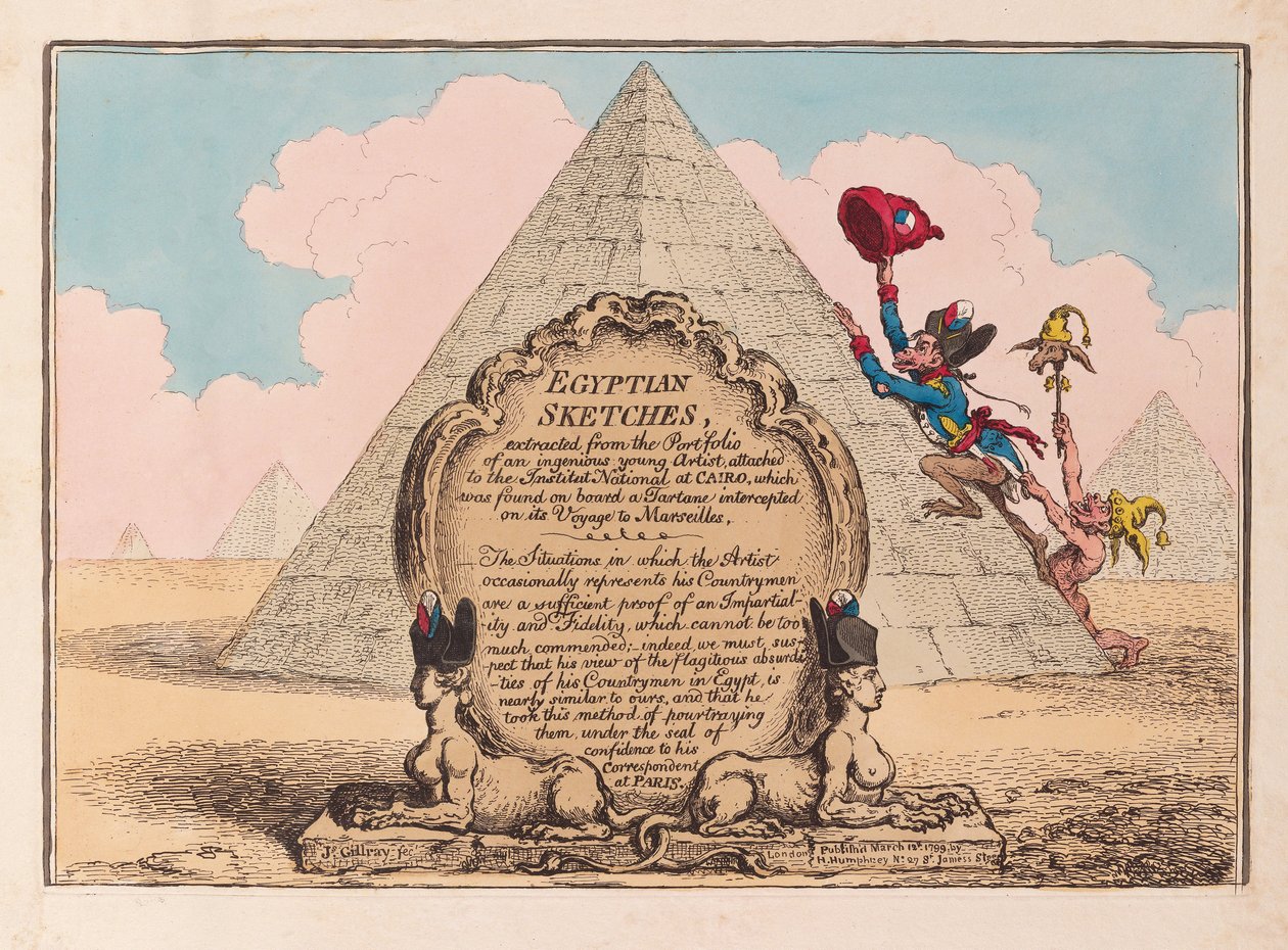 Esquisses égyptiennes, 1799 - James Gillray