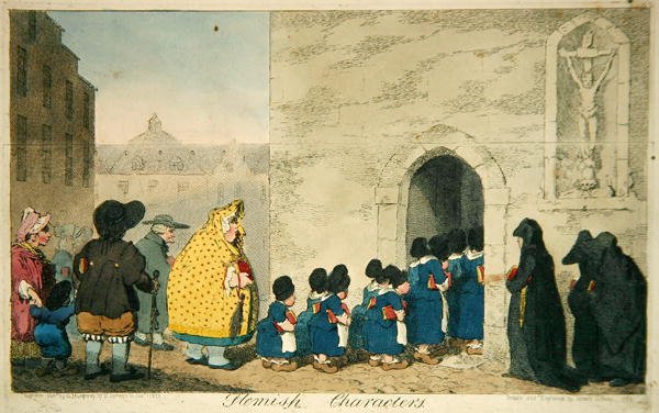 Personnages flamands, publié par Hannah Humphrey - James Gillray