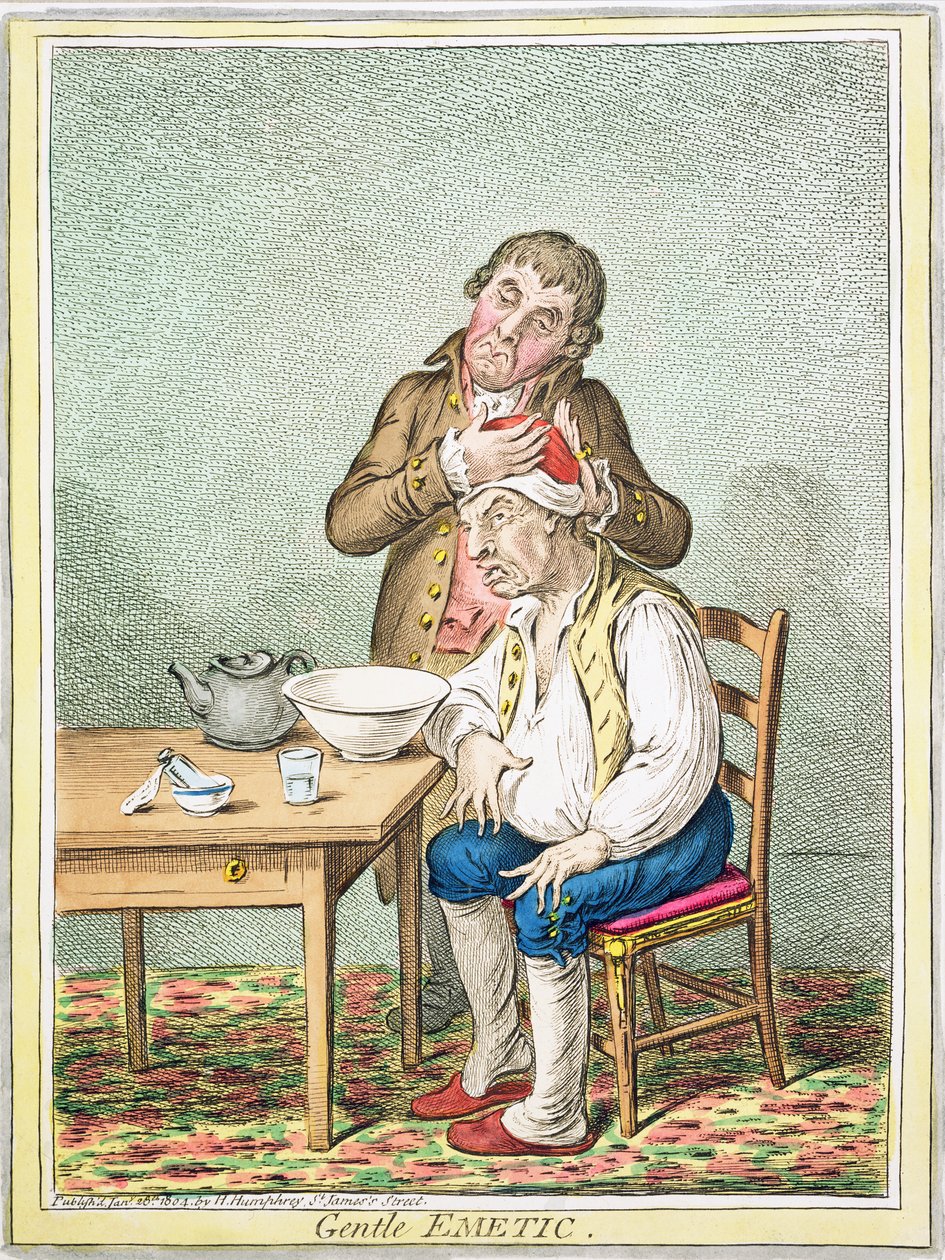 Émétique doux, publié par Hannah Humphrey, 1804 - James Gillray