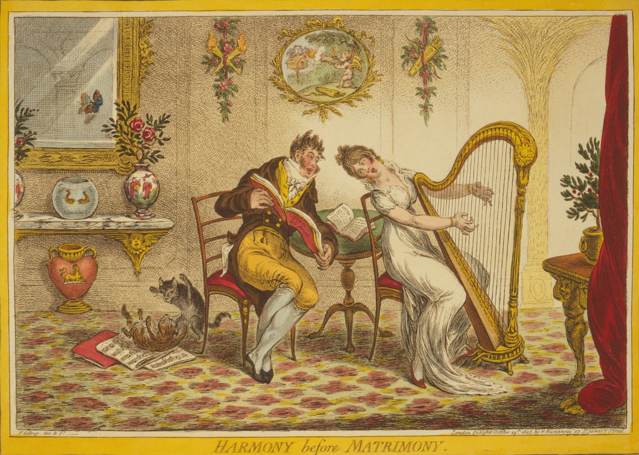 Harmonie avant le mariage, 1805 - James Gillray