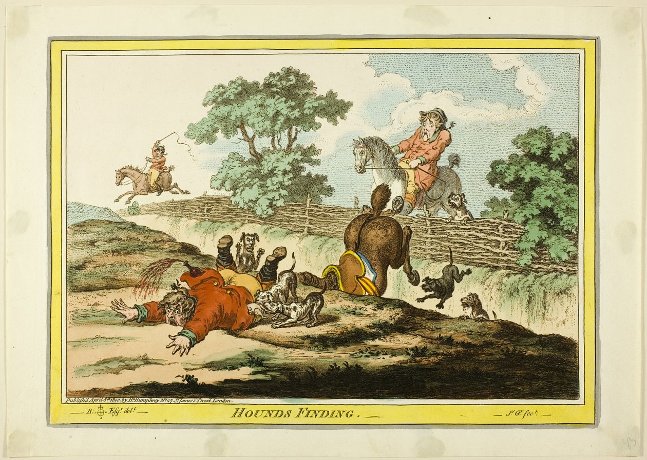 Chiens courants Recherche - James Gillray