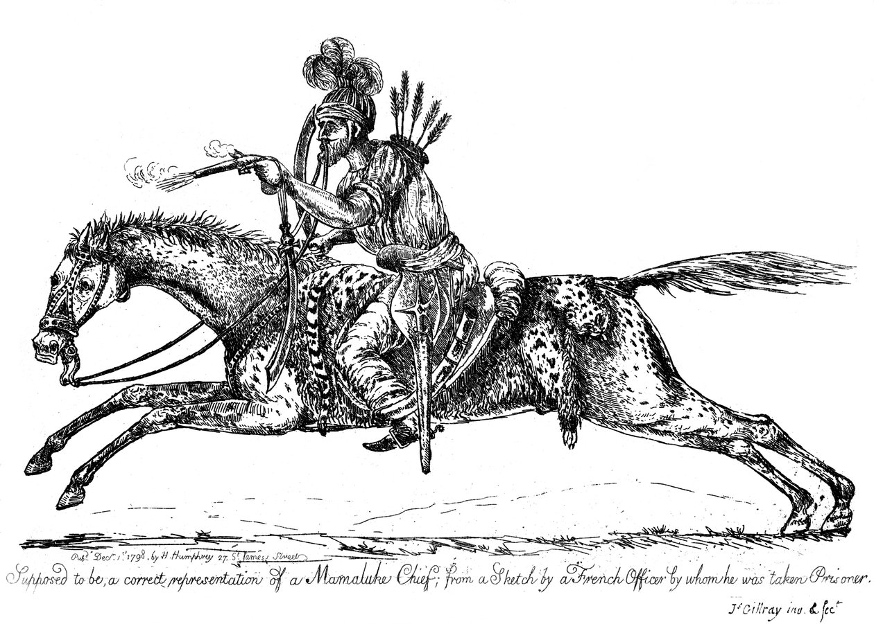 Chef mamelouk, 1798 - James Gillray