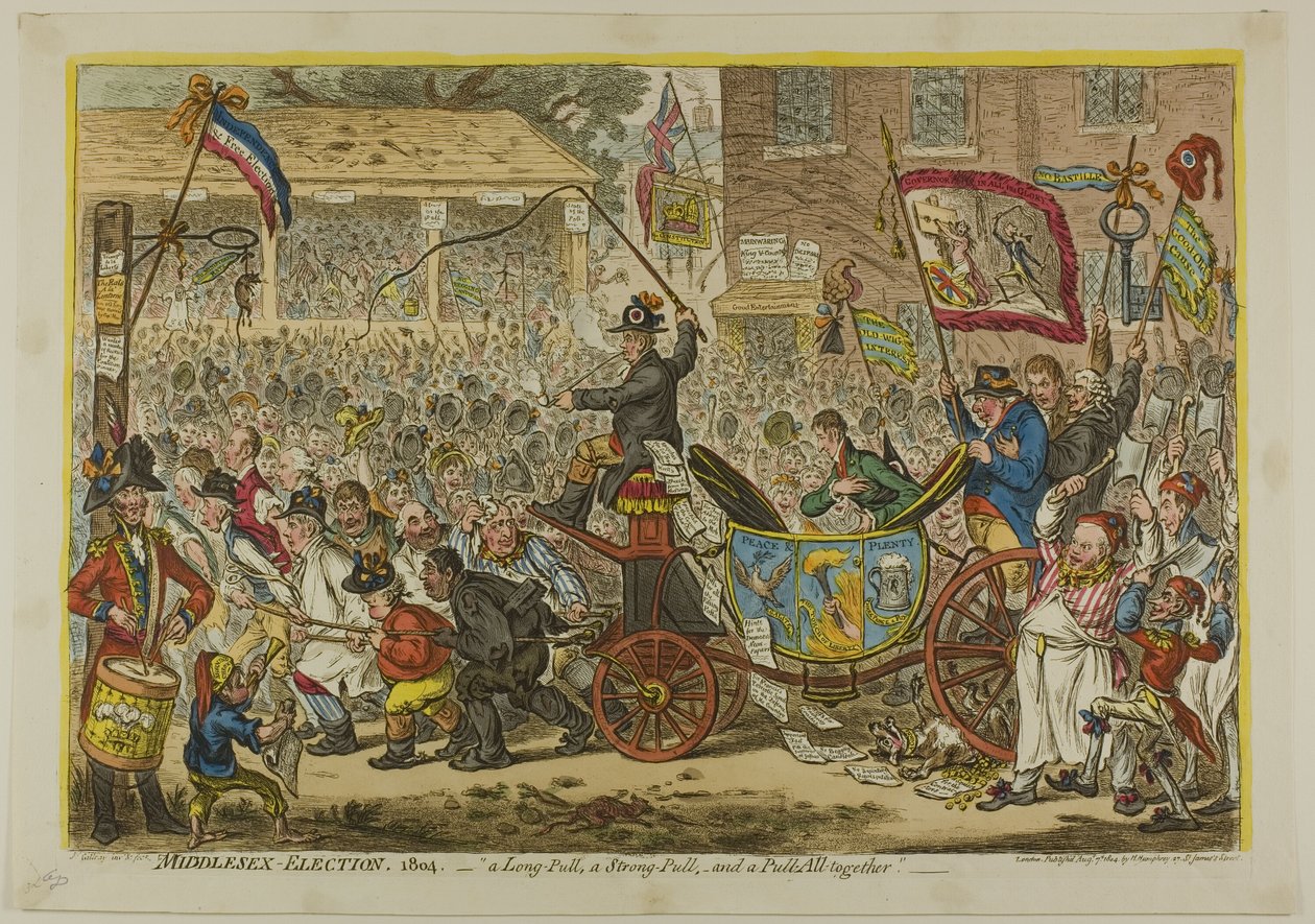 Élection du Middlesex - James Gillray