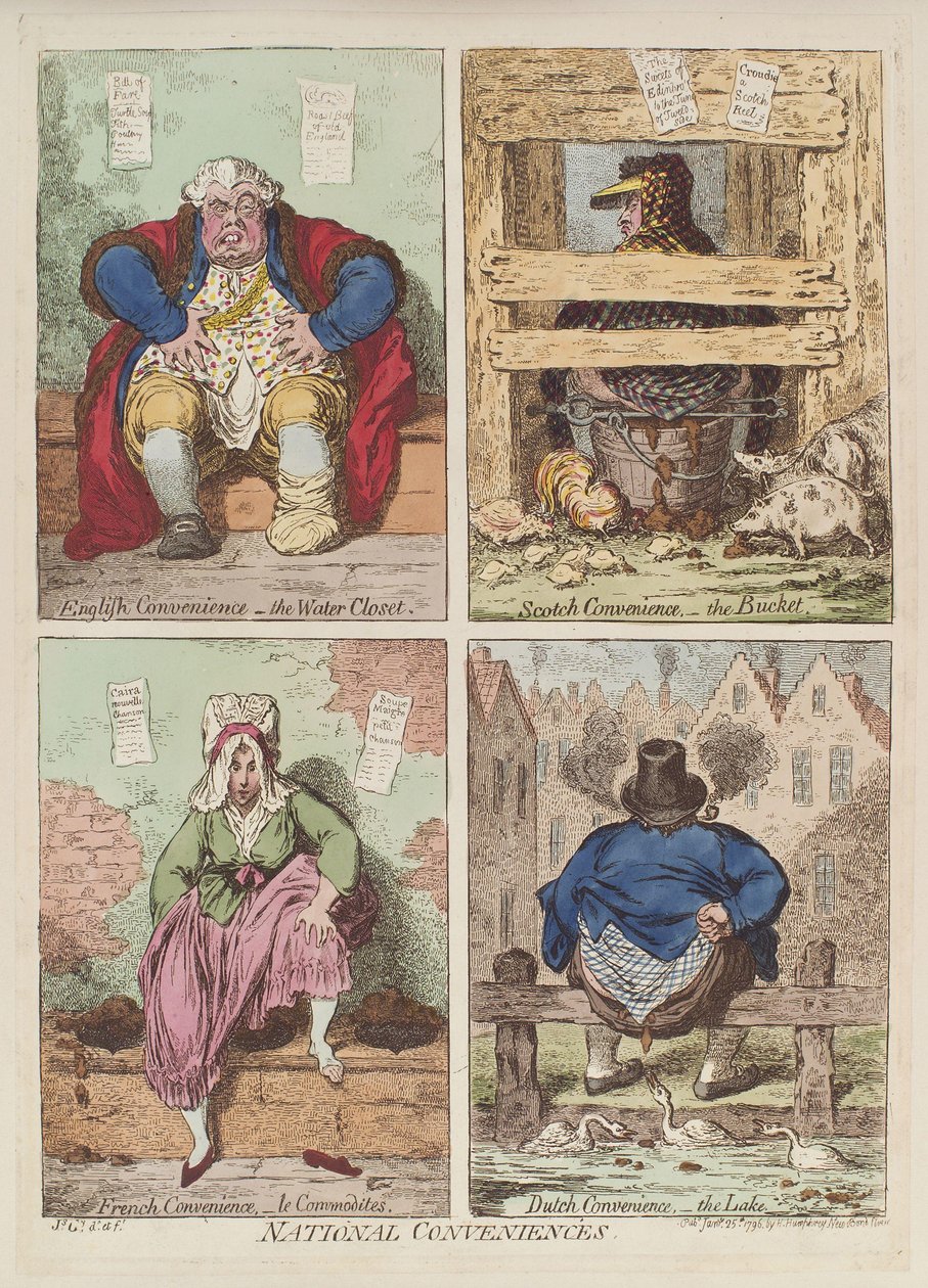 Commodités nationales, 1769 - James Gillray