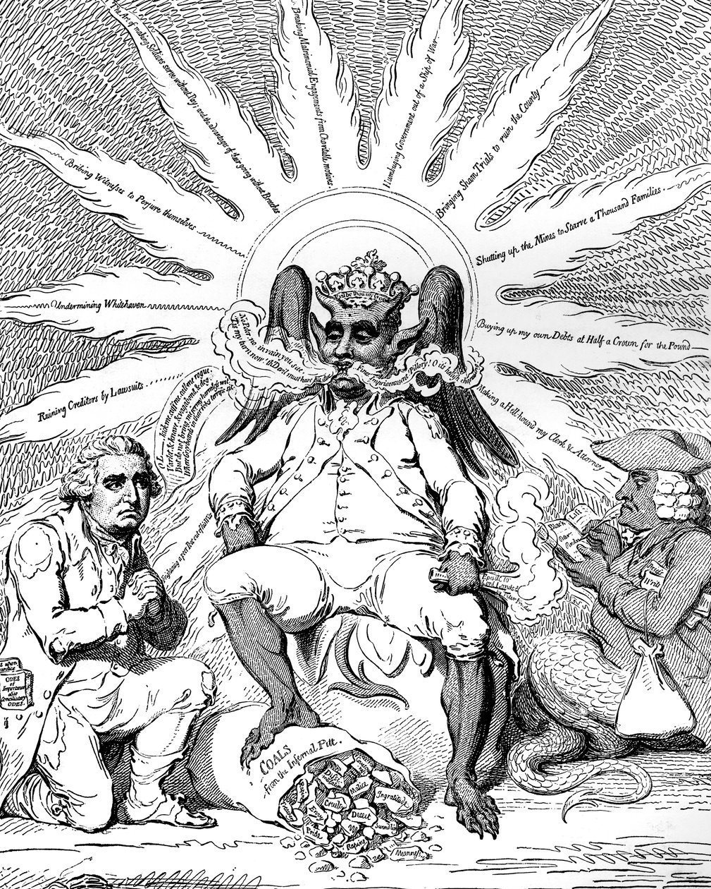 Satan dans toute sa gloire..., 1792 - James Gillray