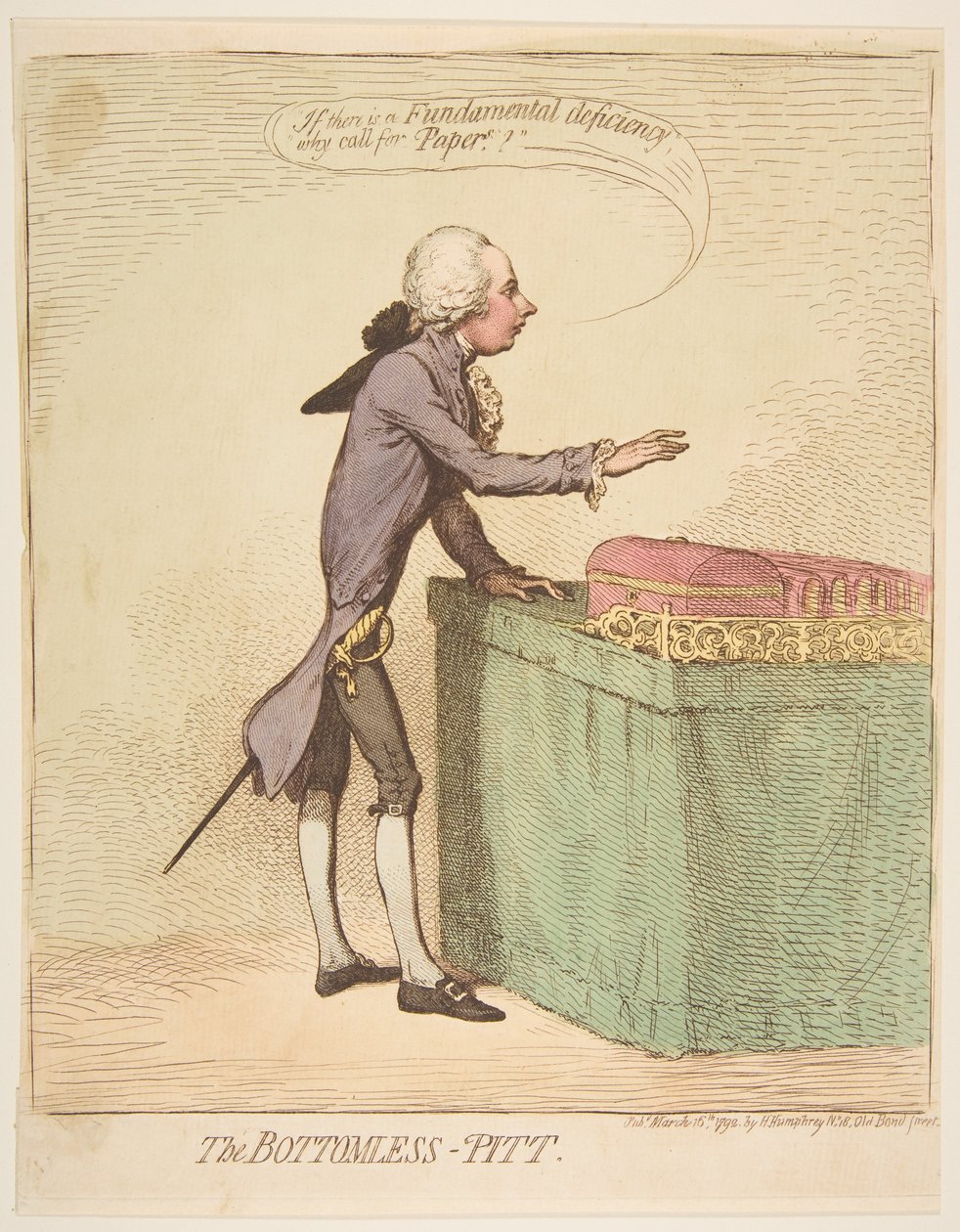 Le Puits sans fond, 16 mars 1792 - James Gillray