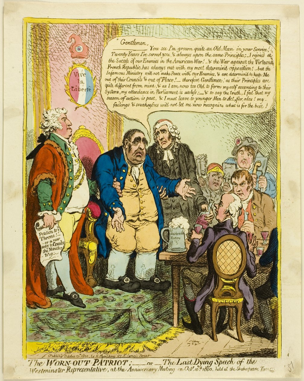 Le patriote usé - James Gillray
