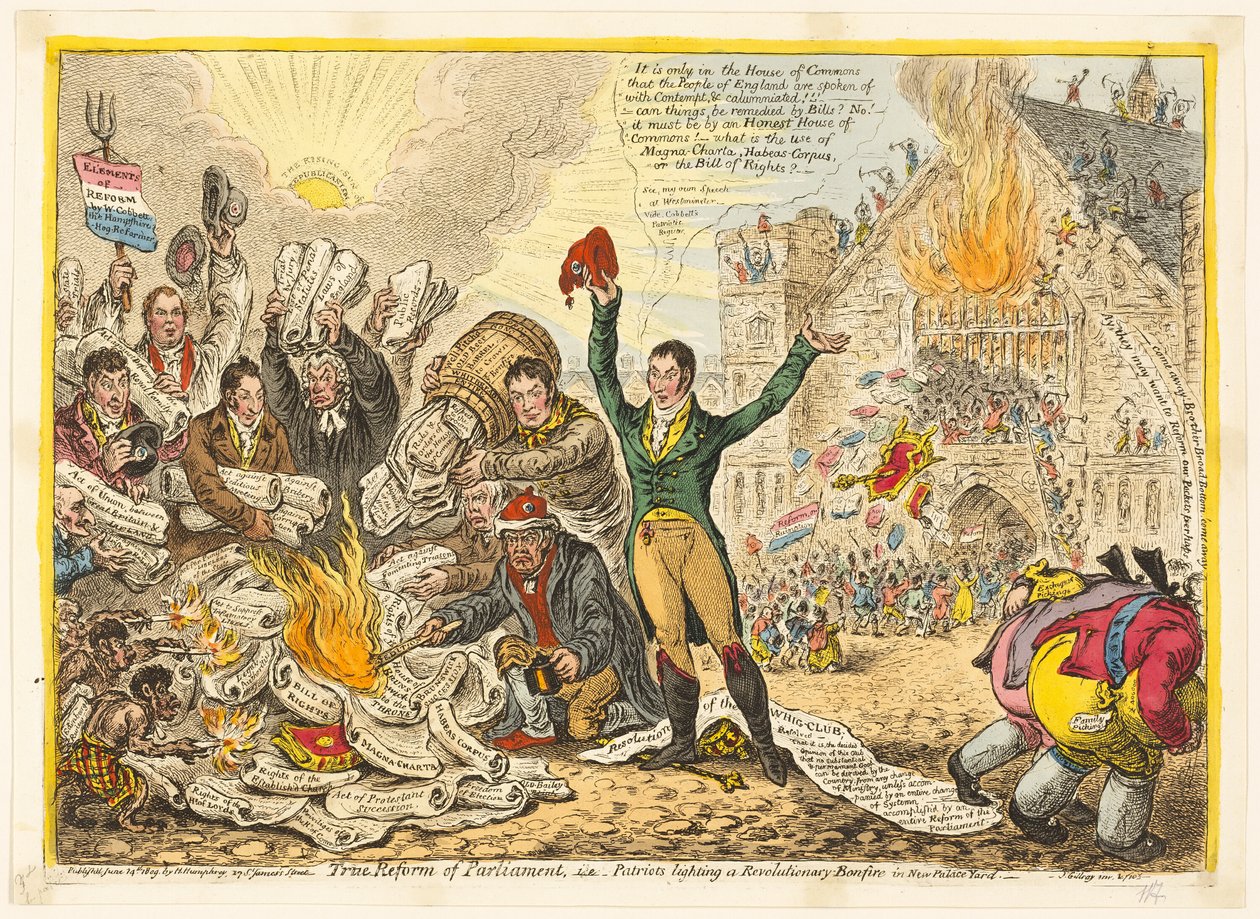 Véritable réforme du Parlement - James Gillray