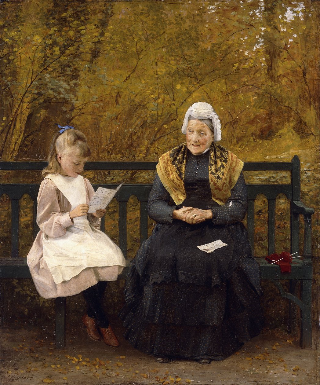 Lecture pour Grand-mère - James Hayllar