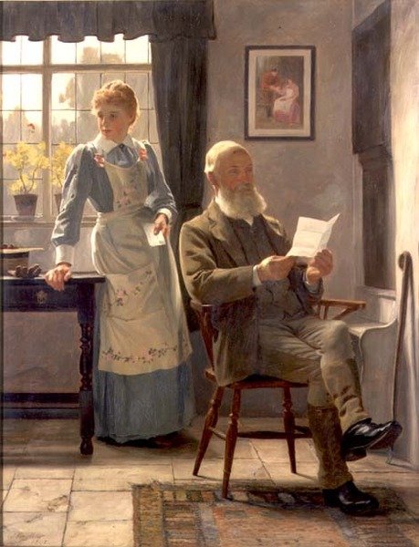 La lettre - James Hayllar