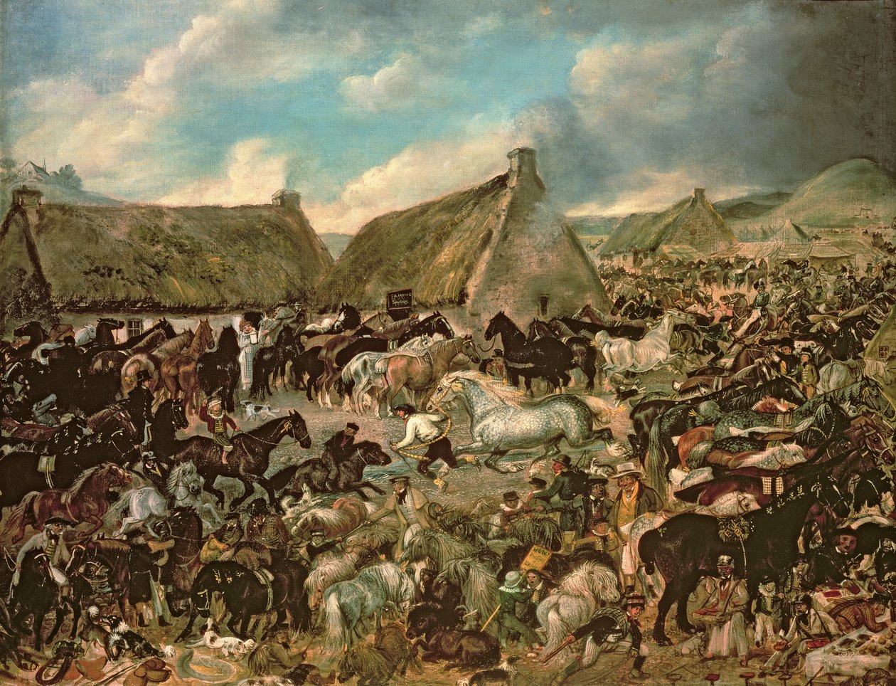 Chevaux à la foire de Skirling - James Howe