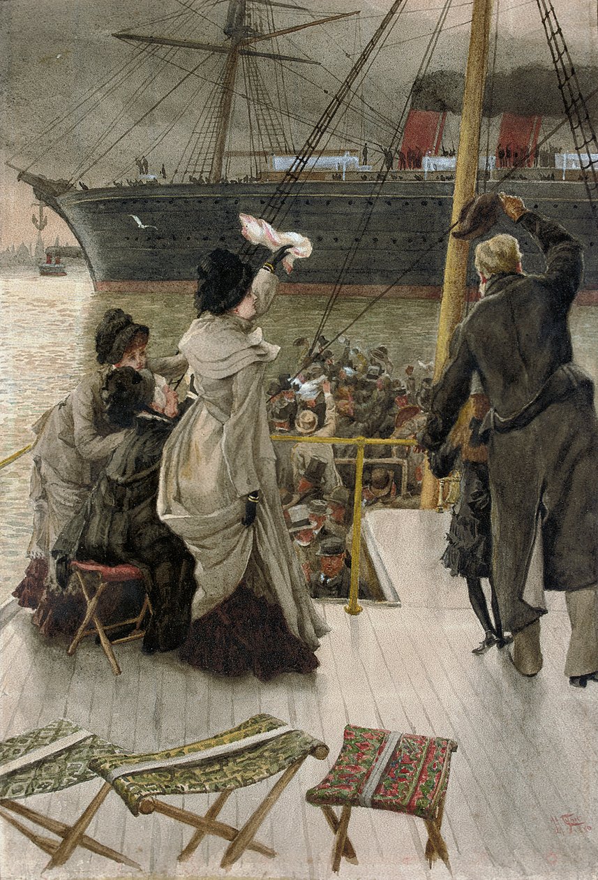 Adieu, sur la Mersey - James Jacques Joseph Tissot