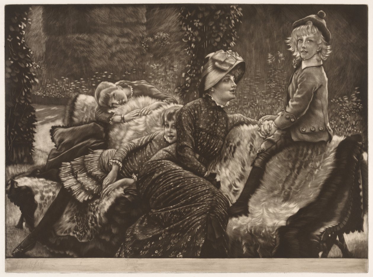 Le banc de jardin, 1883 - James Jacques Joseph Tissot