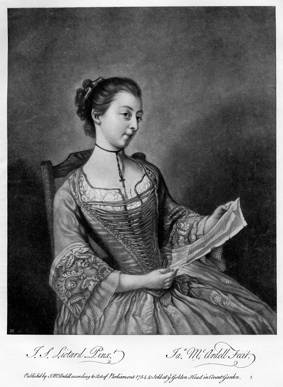 Miss Lewis, 1754-1905 - James McArdell