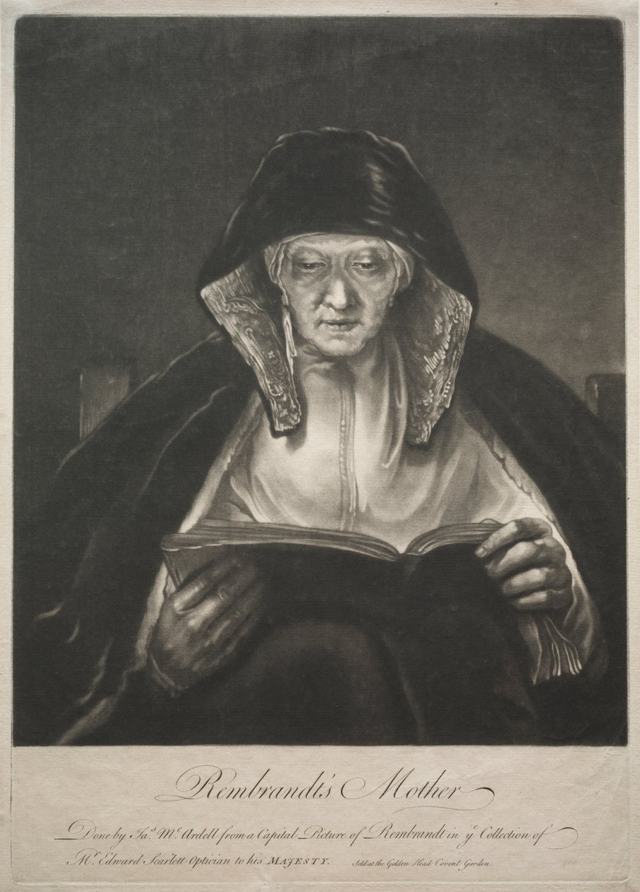 La Mère de Rembrandt - James McArdell