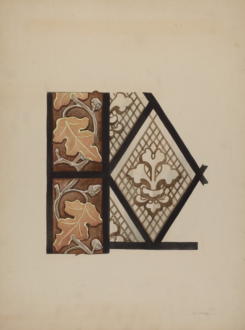 Vitrail peint - James McLellan