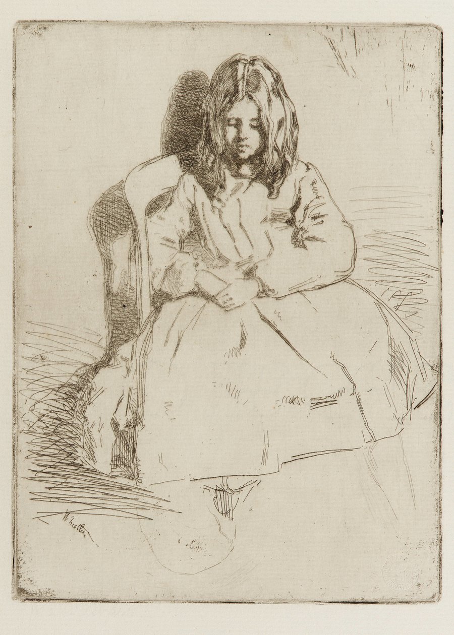 Annie, assise - James Abbott McNeill Whistler