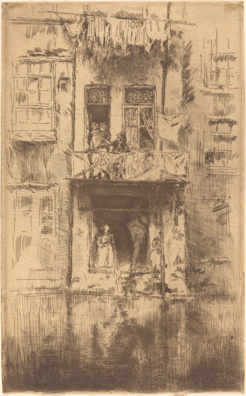 Balcon, Amsterdam - James Abbott McNeill Whistler