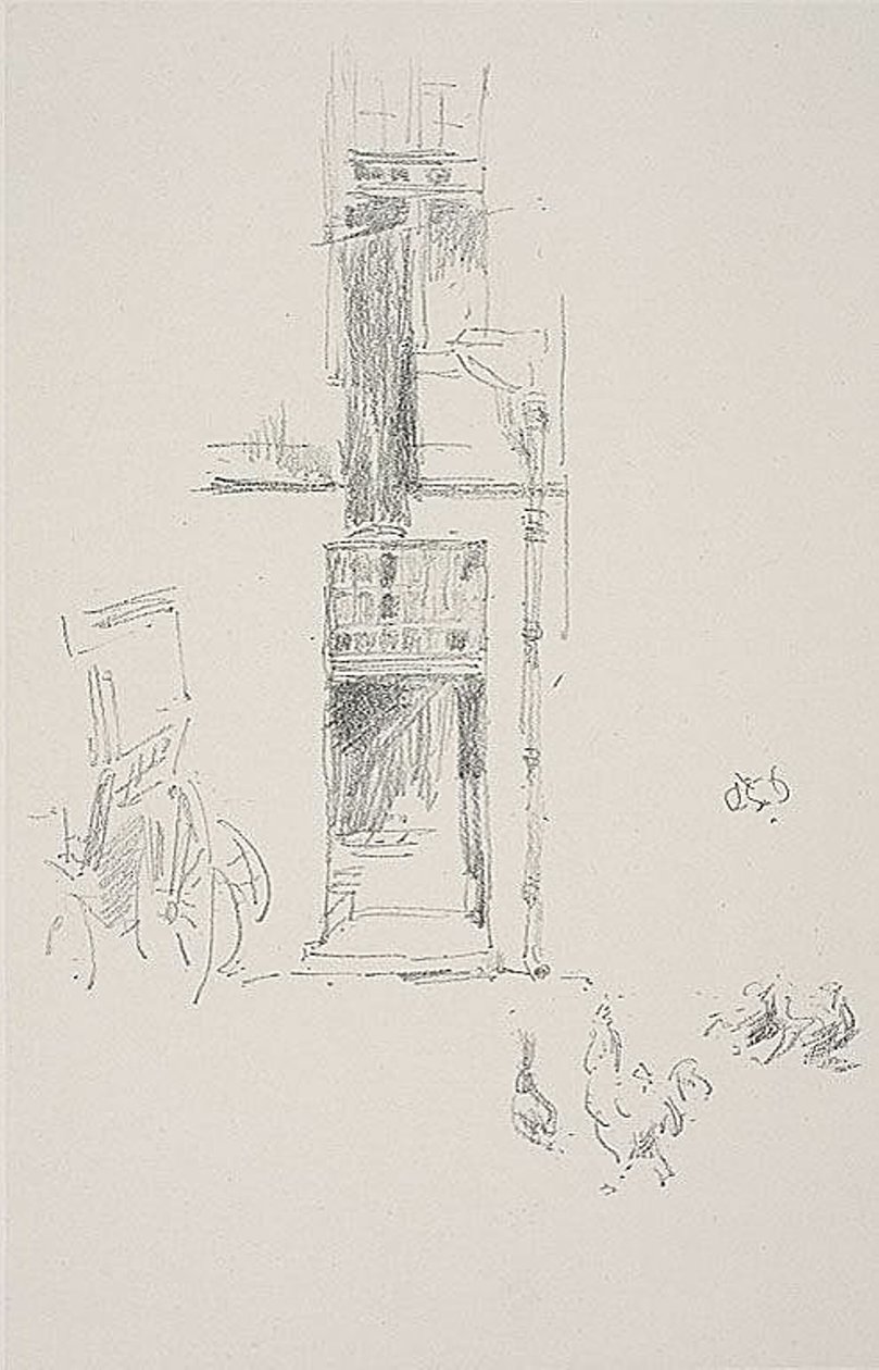 Coqs et poules, Hôtel Colbert - James Abbott McNeill Whistler