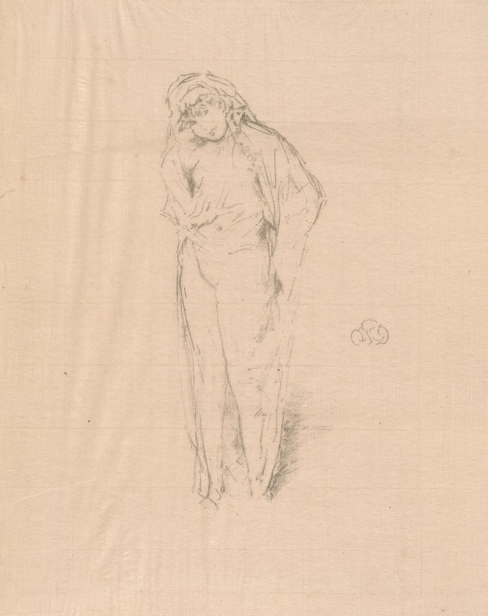 Figure drapée, debout - James Abbott McNeill Whistler