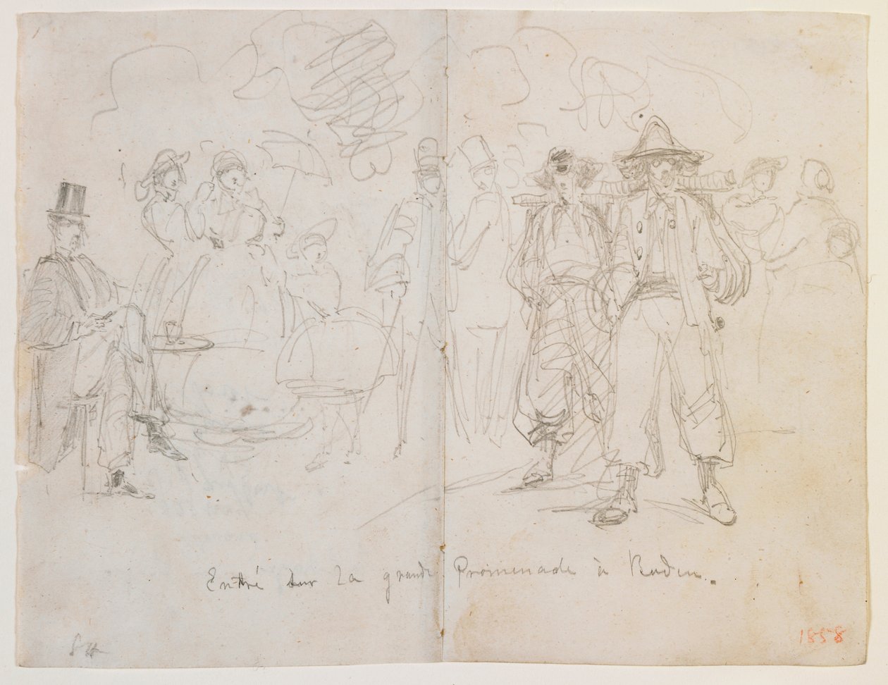 Entrée sur la Grande Promenade à Baden - James Abbott McNeill Whistler