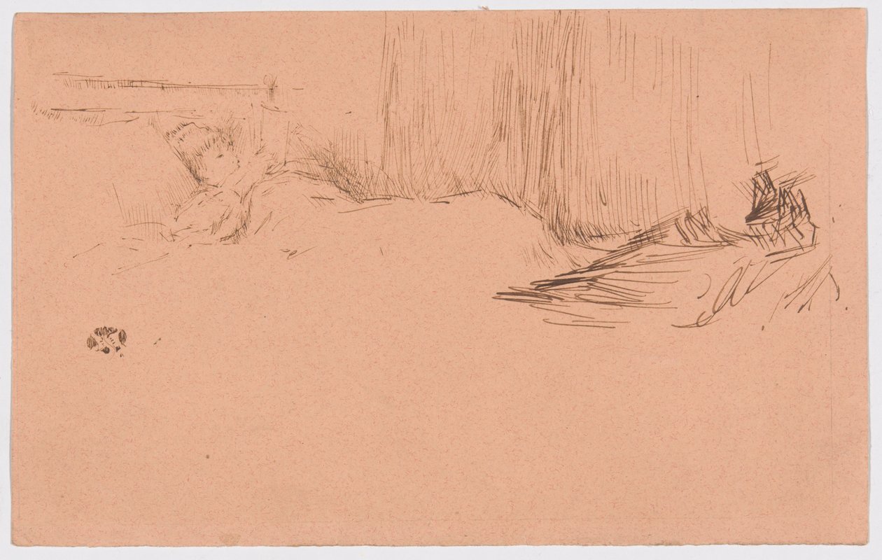 Fille lisant au lit - James McNeill Whistler