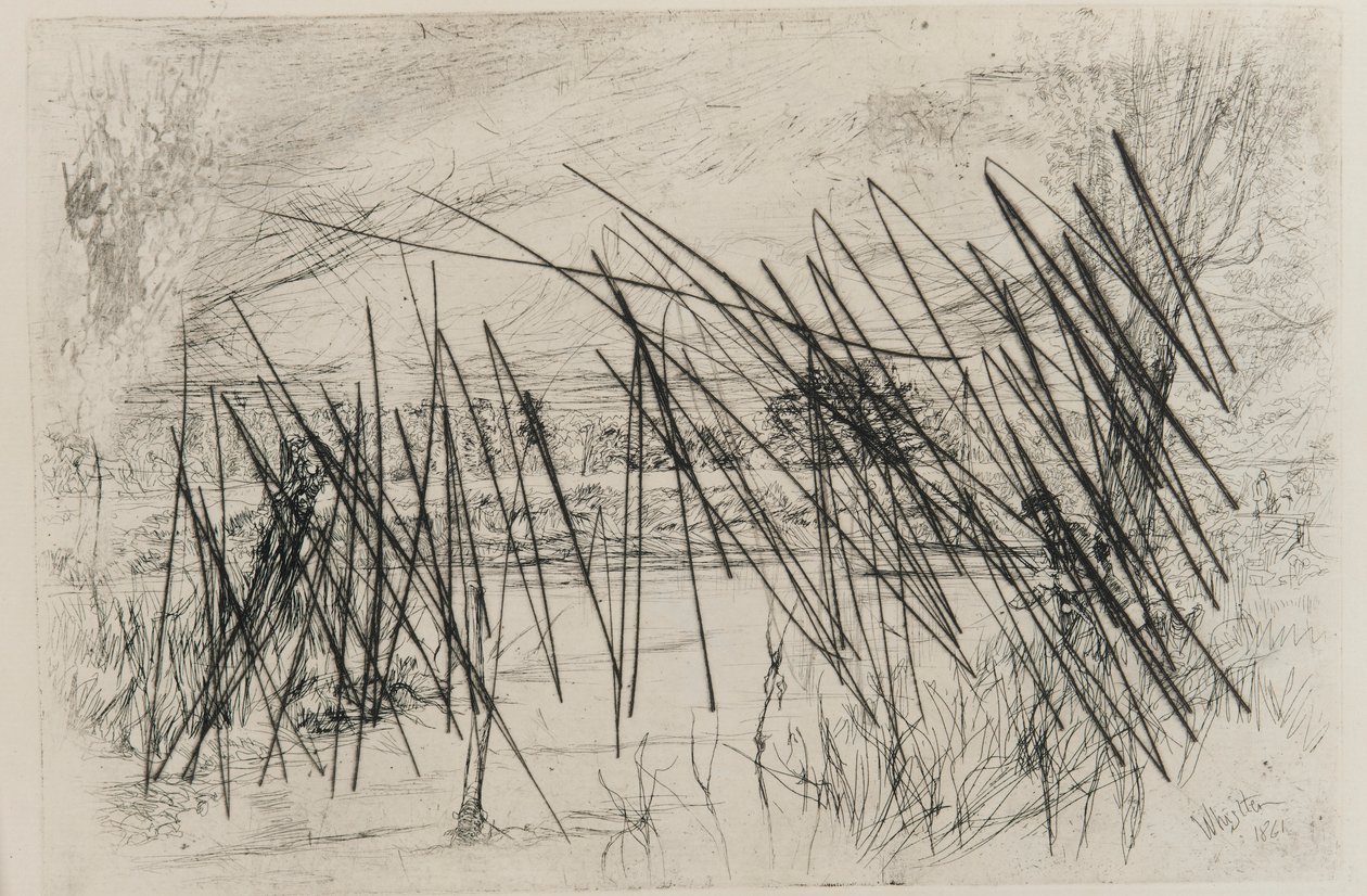 Paysage avec un Pêcheur - James Abbott McNeill Whistler
