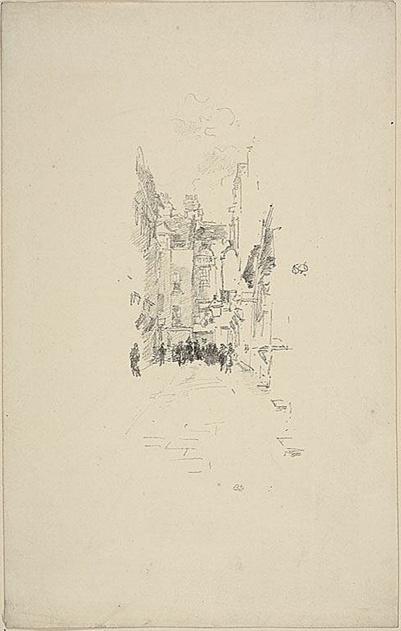 Petite cour, Cloth Fair - James Abbott McNeill Whistler