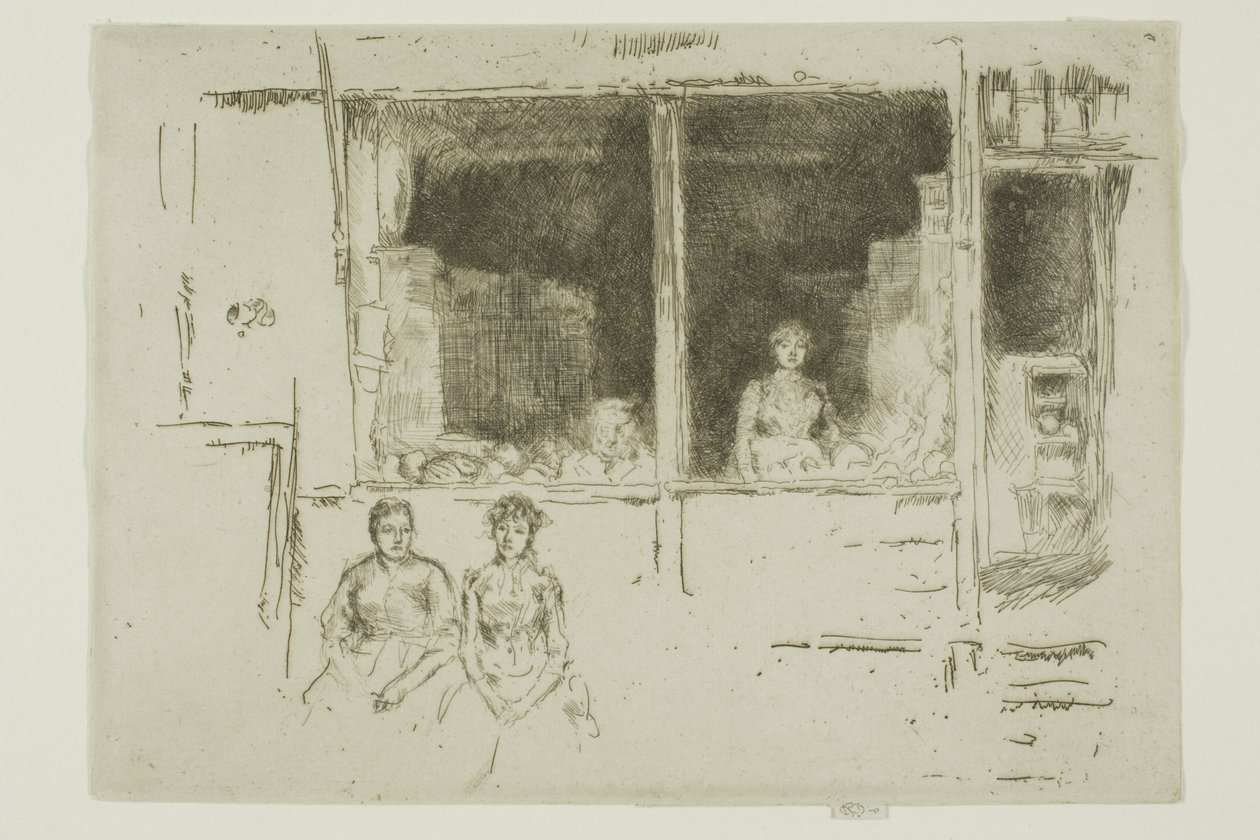 Boutique de melons, Hounsditch - James Abbott McNeill Whistler