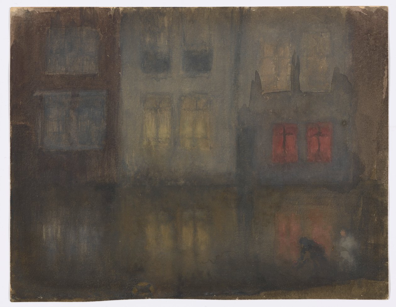 Nocturne : Noir et Rouge – Canal arrière, Hollande - James Abbott McNeill Whistler