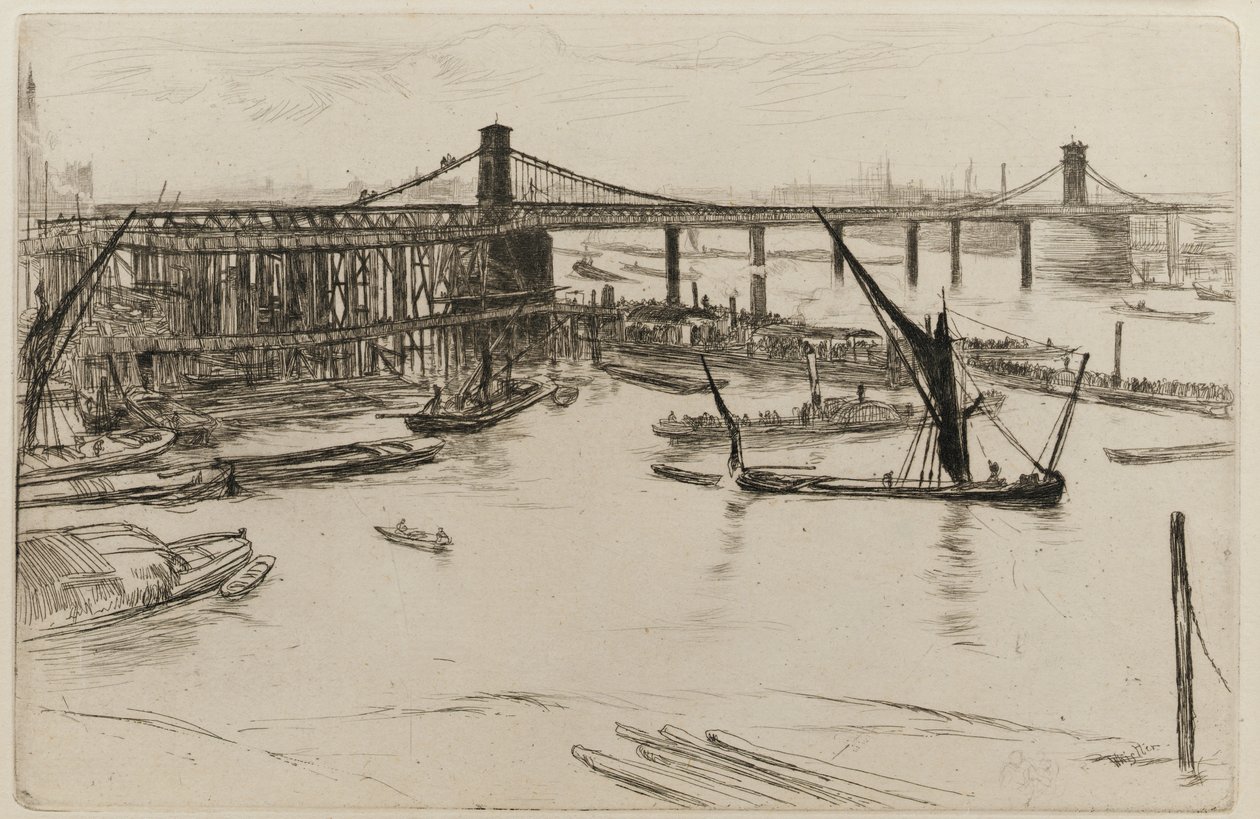 Vieux pont de Hungerford - James Abbott McNeill Whistler