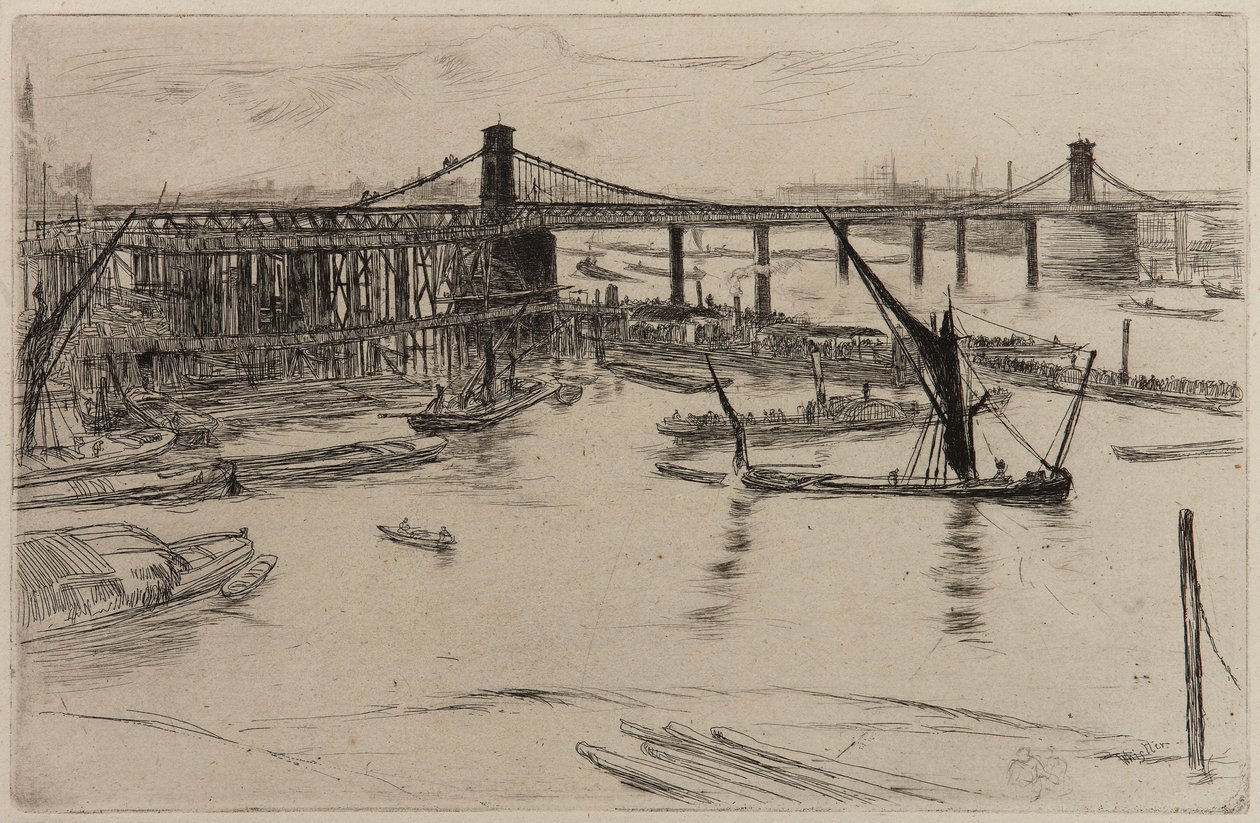 Vieux pont de Hungerford - James Abbott McNeill Whistler