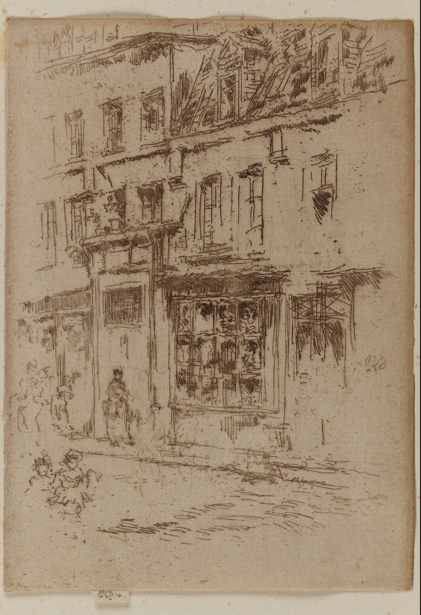Petite Rue au Beurre, Bruxelles - James Abbott McNeill Whistler