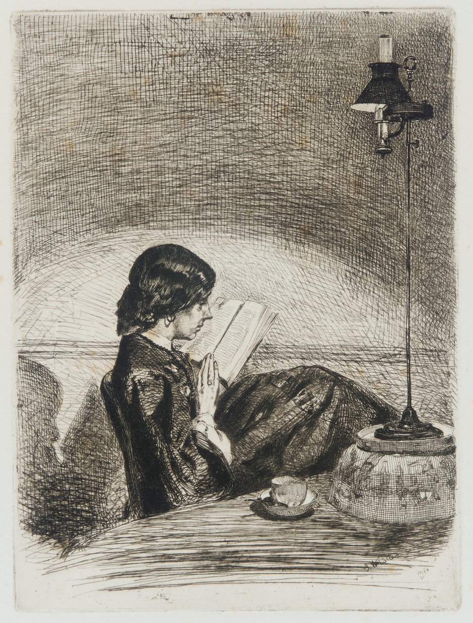 Lecture à la Lampe - James Abbott McNeill Whistler