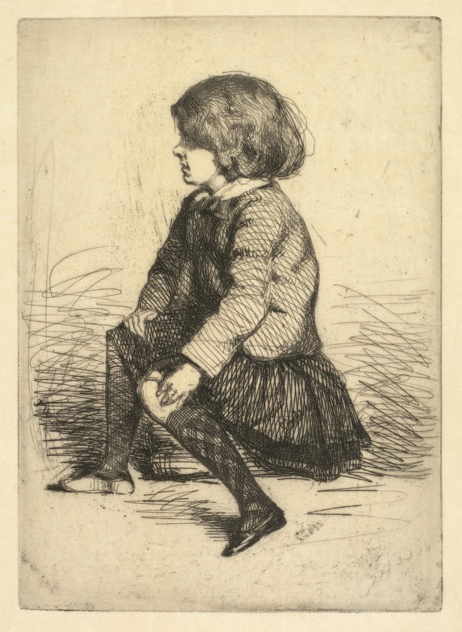 Seymour Haden Jr, assis - James McNeill Whistler