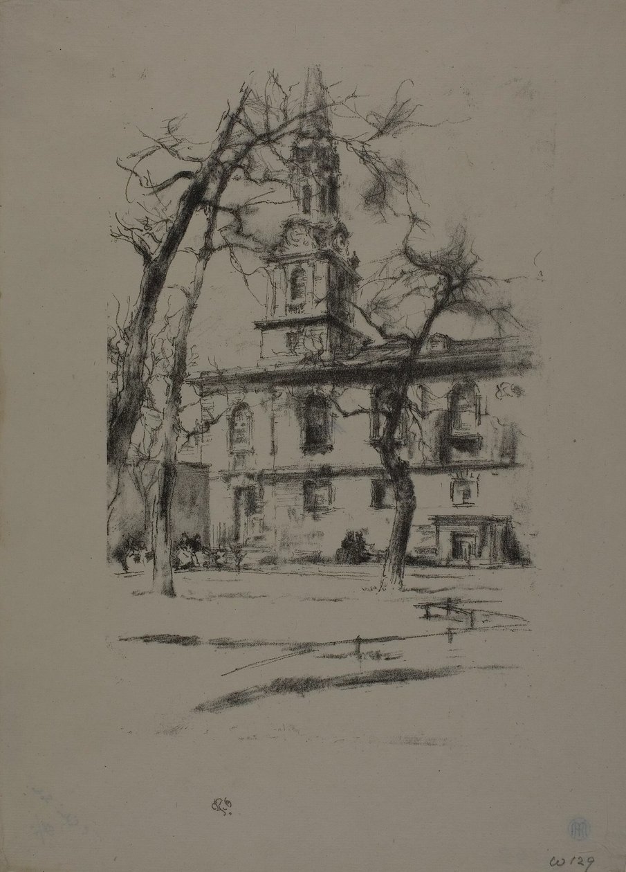 St. Giles-in-the-Fields - James Abbott McNeill Whistler