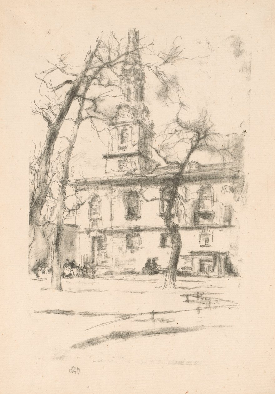 St. Giles-in-the-Fields - James Abbott McNeill Whistler