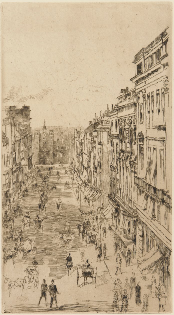 Rue St. James - James Abbott McNeill Whistler
