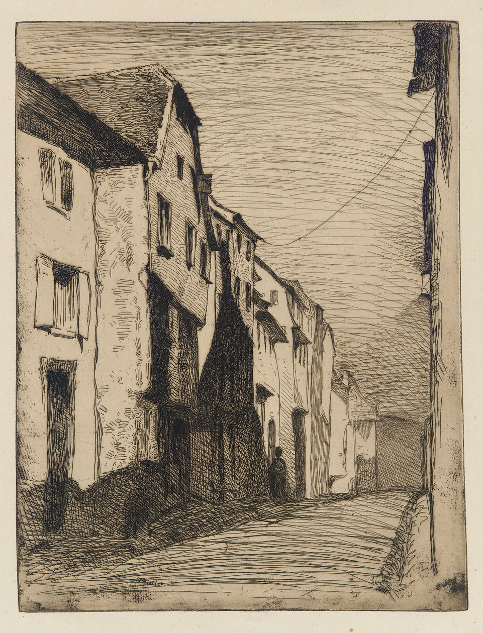 Rue à Saverne - James Abbott McNeill Whistler