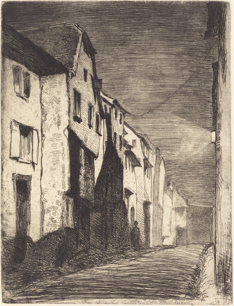 Rue à Saverne - James Abbott McNeill Whistler