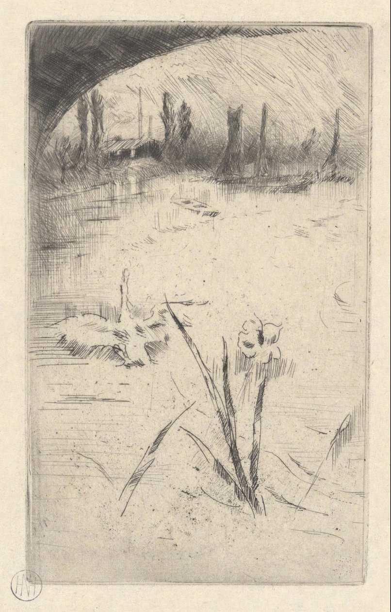Cygne et Iris - James Abbott McNeill Whistler