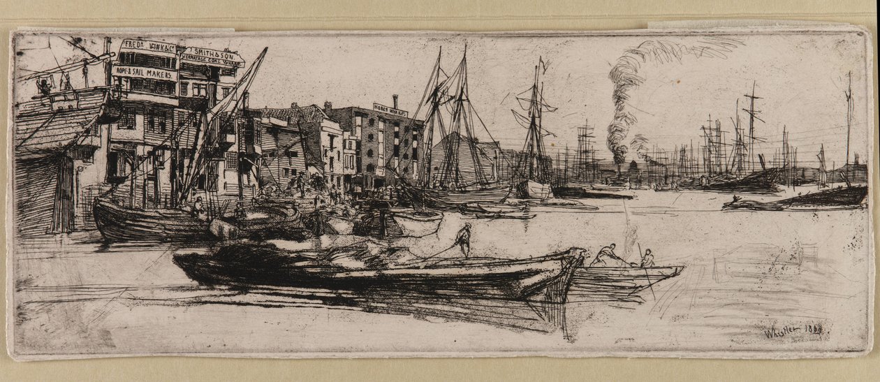Entrepôts de la Tamise - James Abbott McNeill Whistler