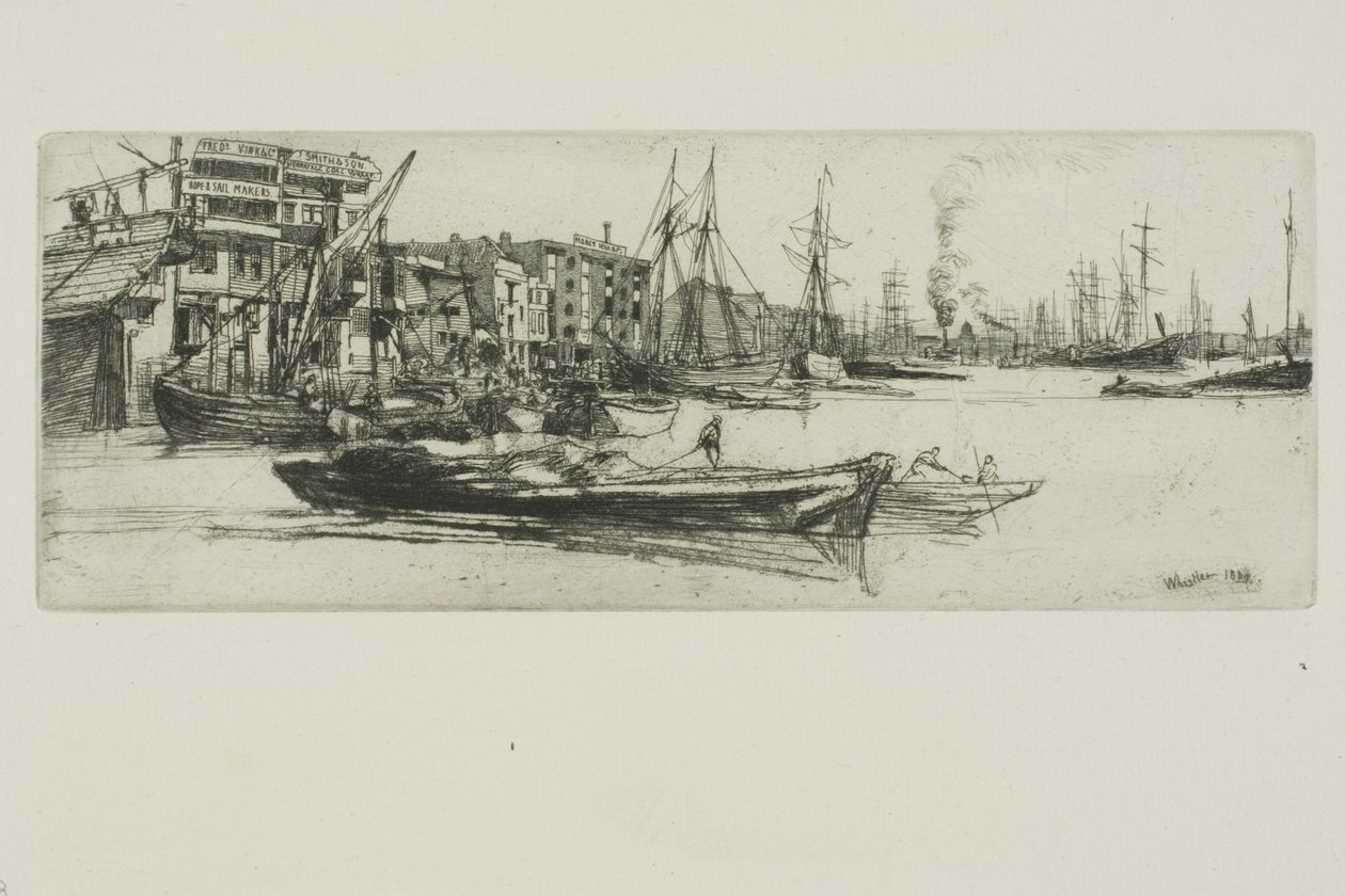 Entrepôts de la Tamise - James Abbott McNeill Whistler