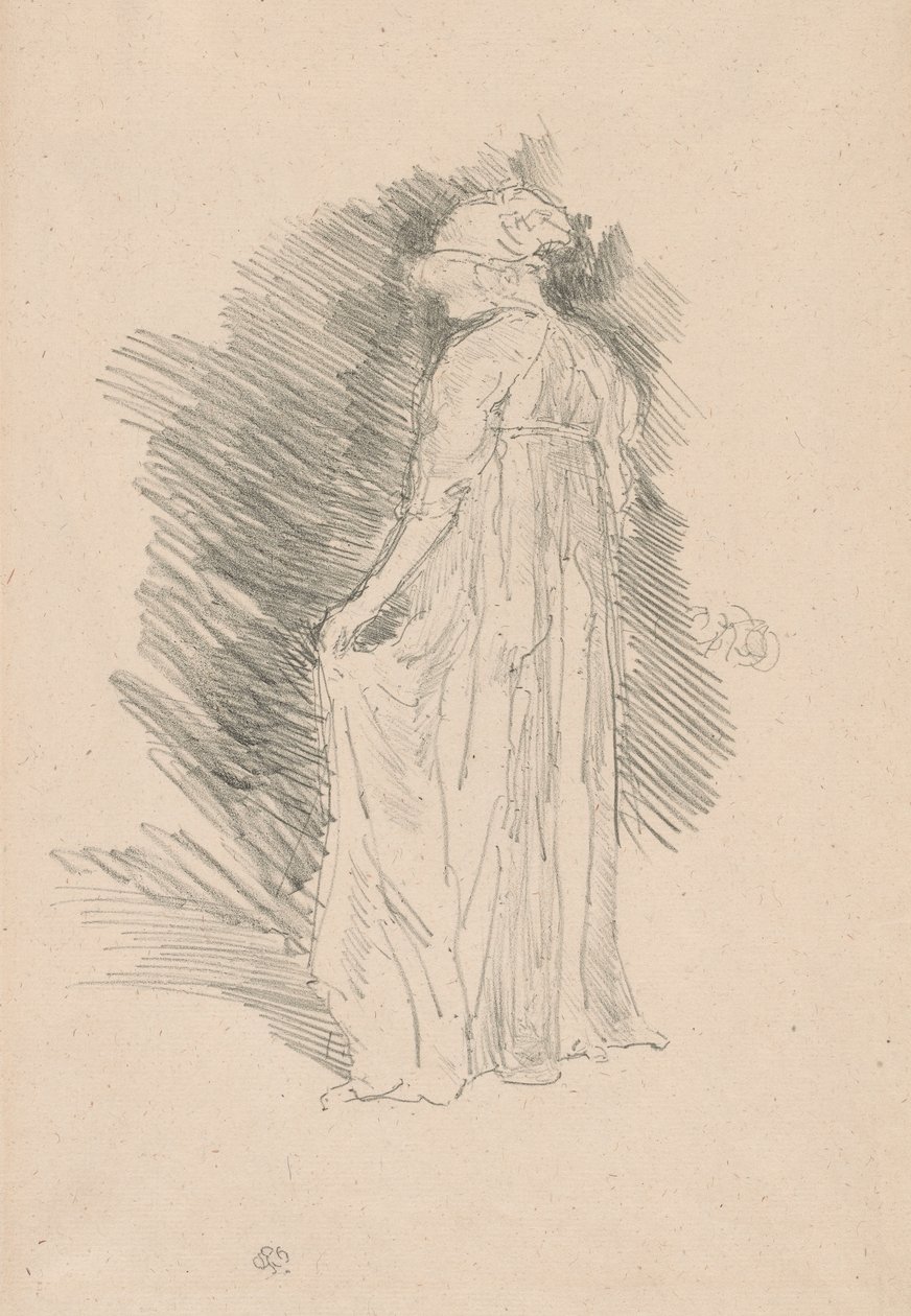 La figure drapée, vue de dos - James Abbott McNeill Whistler
