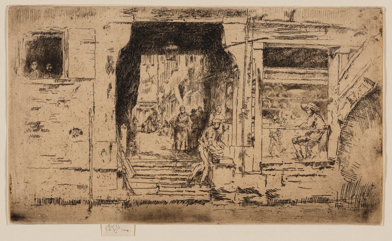 La poissonnerie, Venise - James Abbott McNeill Whistler