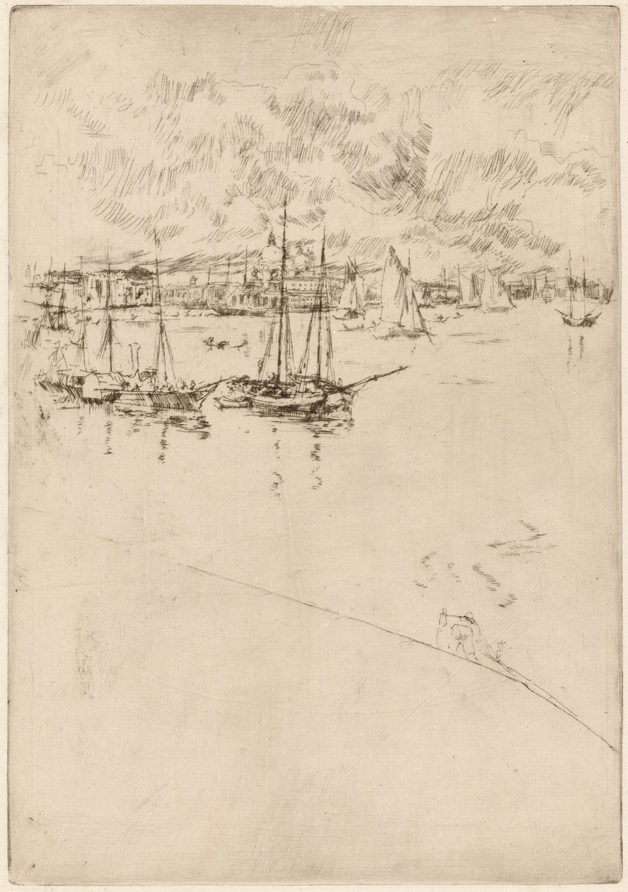 Le bateau à vapeur, Venise - James Abbott McNeill Whistler